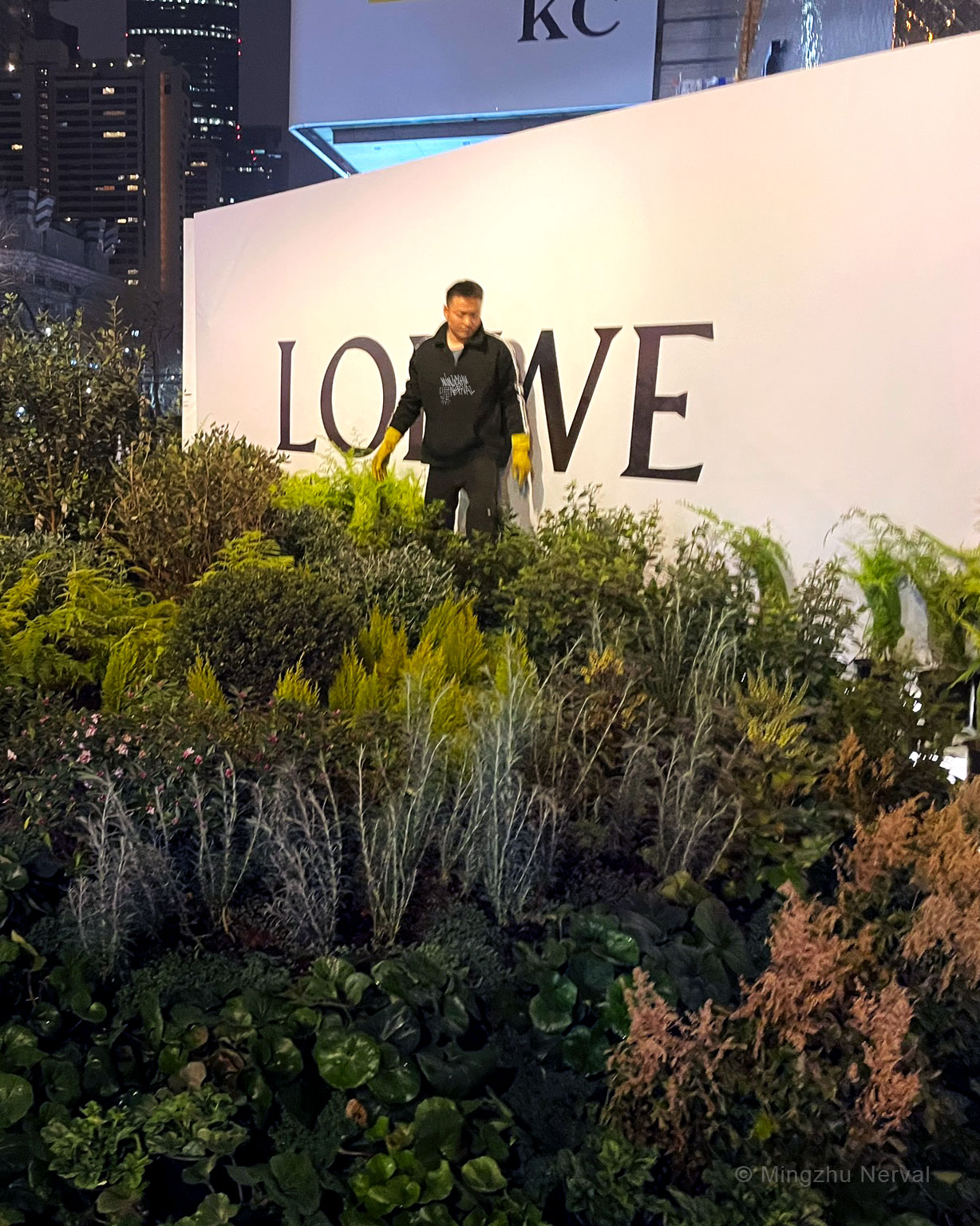 Mingzhu Nerval, landscape design for LOEWE casa in Shanghai