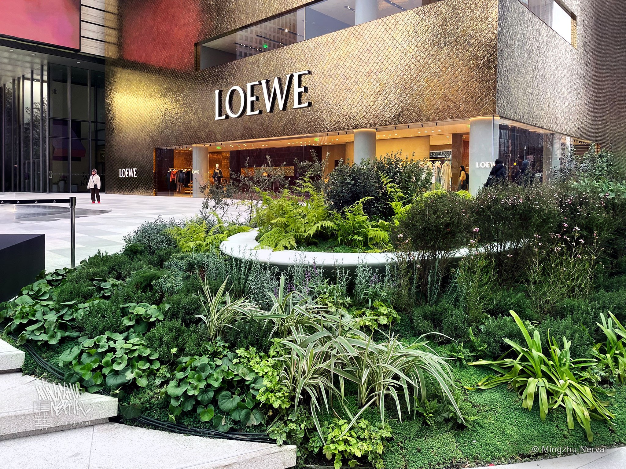 Mingzhu Nerval, garden for LOEWE casa in Shanghai